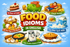 50+ Food Idioms | اصطلاحات انگلیسی با نام غذاها + معنی و مثال